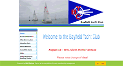 Desktop Screenshot of bayfieldyachtclub.shuttlepod.org